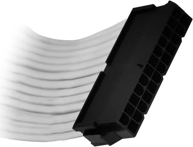 Alt view image 4 of 7 - X-Enlazar Individual Sleeved Extension Cable Kit for Power Supply /PSU Cable M/B 24-PIN/ CPU 8-PIN VGA / 8-PIN / 12VHPWR(PCIe 5.0 600W / Gen 5)*1 / Type-A 90 Degree Patent 16AWG White