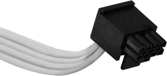 Alt view image 6 of 7 - X-Enlazar Individual Sleeved Extension Cable Kit for Power Supply / M/B 24-PIN/ CPU 8-PIN / 8PIN PCI-E / 12VHPWR(600W PCIe 5.0 / Gen 5)*1 /Type-B 90 Degree L-Angled Patent PSU Cables 16AWG White