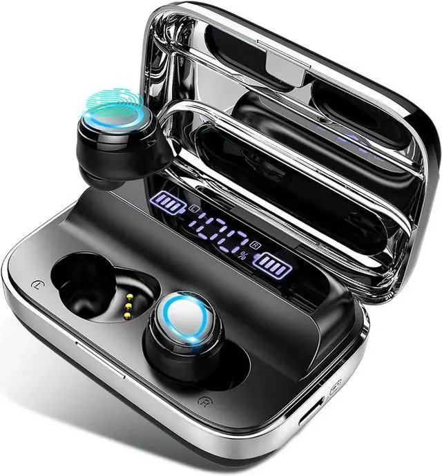 Main image of Wireless Earbuds, Bluetooth 5.3 Earbuds 140H Playtime Bluetooth Headphones HD Stereo Noise Cancelling Wireless Earphones in Ear with Mic, USB-C Charging Case, IP7 Waterproof Headset for Sports
