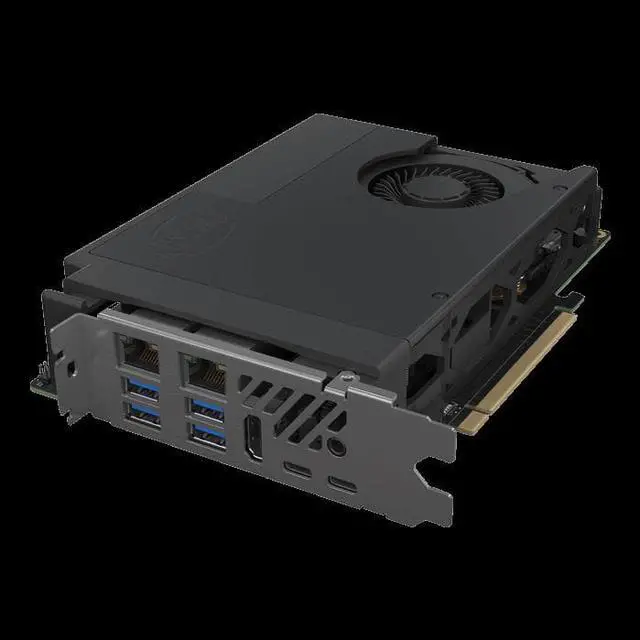 Alt view image 6 of 7 - Intel NUC 9 NUC9i5QNX Ghost Skull Canyon Core i5-9300H UHD Graphics 630 Windows10 4K Thunderbolt 3 Micro ATX Gaming Desktop PC Barebone