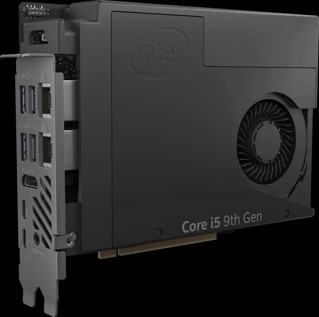 Alt view image 7 of 7 - Intel NUC 9 NUC9i5QNX Ghost Skull Canyon Core i5-9300H UHD Graphics 630 Windows10 4K Thunderbolt 3 Micro ATX Gaming Desktop PC Barebone