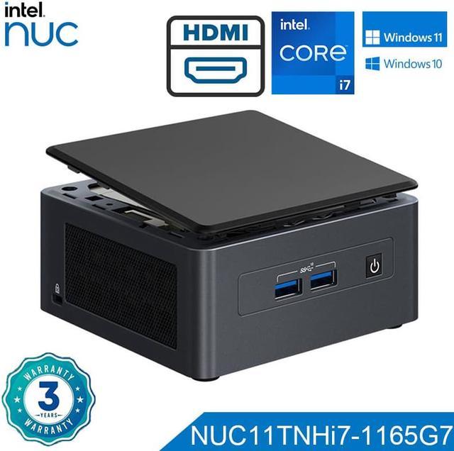 Intel NUC 11 Pro NUC11TNHi7 Tiger Canyon Home & Business Mini PC Mini  Desktop 11th Gen Intel® Core i7-1165G7 Processor Upto 4.7 GHz Turbo,4  Cores,8