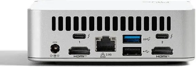 Alt view image 3 of 7 - Intel NUC 13 Pro White Vivid Canyon NUC13VYKi7 Core i7-1360P 13TH Gen Intel Core Processor Intel Iris Xe Graphics Wi-Fi 6E Thunderbolt 4 Barebone System