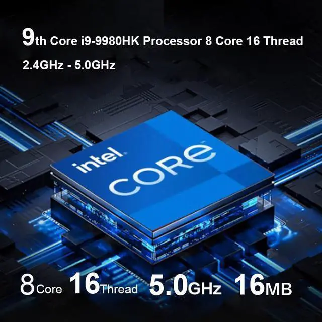 Alt view image 3 of 6 - Intel NUC 9 NUC9i9QNX Ghost Skull Canyon Core i9-9980H 16M Cache Up to 5.00 GHz UHD Graphics 630 4K Thunderbolt 3 Micro ATX Gaming Desktop PC 8GB RAM / 512GB SSD