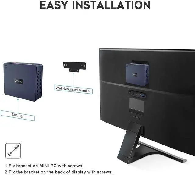 Alt view image 7 of 7 - Beelink Mini S Intel 11th Gen N5095(UP to 2.9GHz), 8GB DDR4 128GB SSD, Intel UHD Graphics, Windows 10 Pro, Dual HDMI 4K WiFi5 BT4.0