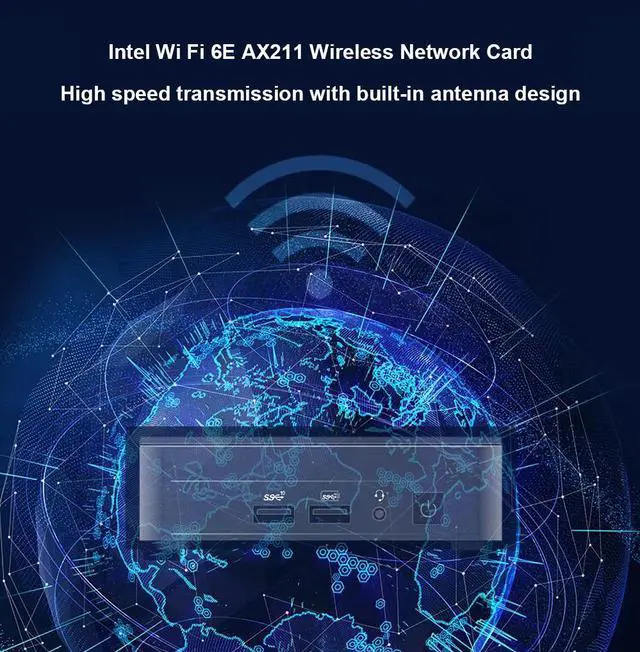 Alt view image 4 of 7 - Intel NUC 12 Pro NUC12WSKi3 Desktop Computer Core i3-1220P Processor Intel UHD Graphics Wi-Fi 6E Bluetooth 5.2 Barebone System