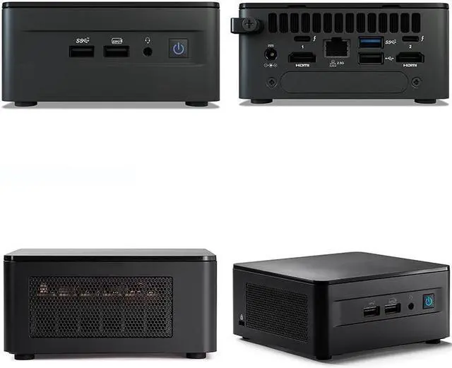Alt view image 17 of 17 - Intel NUC 12 Pro Kit Wall Street Canyon Intel® Core™ i5-1240P, Iris® Xe Graphics RNUC12WSHi5 Tall Barebone, Dual Channel DDR4-3200 SO-DIMM Sockets, Power Cord is included