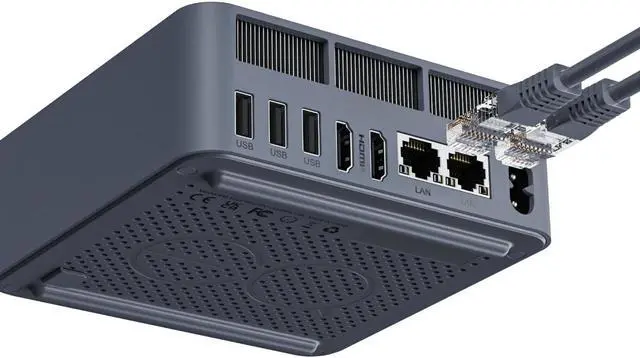 Alt view image 6 of 6 - Beelink Mini PC EQi12 Core i7-12650H (10C/16T Up to 4.7GHz), 24GB DDR5 RAM 500GB NVME SSD, Intel UHD Graphics, Windows 11 Pro, WiFi 6/BT 5.2