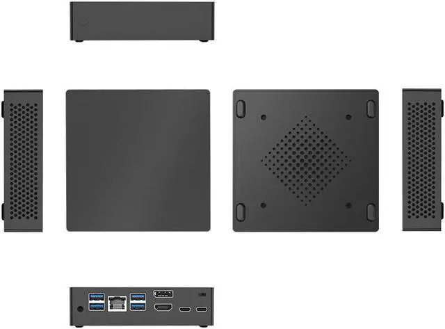 Alt view image 7 of 7 - BRENUC Mini PC C06 Intel Core i5-1334U (up to 4.6GHz), 16GB DDR4 RAM 512GB NVME SSD, Intel Iris Xe Graphics, Win11 Pro, 4 x USB3.2 WiFi 6 Bluetooth 5.2