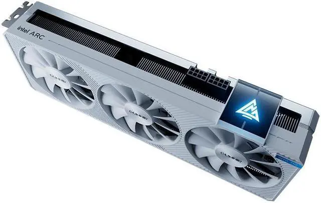 Alt view image 3 of 5 - GUNNIR Intel Arc A750 Photon 8G OC W Gaming Graphics Card (PCIe 4.0, 8GB GDDR6, HDMI 2.0, DisplayPort 2.0) White