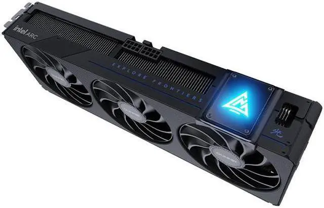 Alt view image 6 of 8 - GUNNIR Intel Arc B580 Photon 12G OC Gaming Graphics Card (PCIe 4.0, 12GB GDDR6, HDMI 2.1, DisplayPort 2.1) Black