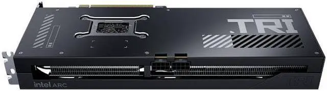 Alt view image 6 of 7 - GUNNIR Intel Arc B580 Tri 12G OC Gaming Graphics Card (PCIe 4.0, 12GB GDDR6, HDMI 2.1, DisplayPort 2.1) Black