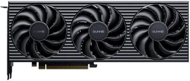 Alt view image 2 of 7 - GUNNIR Intel Arc B580 Tri 12G OC Gaming Graphics Card (PCIe 4.0, 12GB GDDR6, HDMI 2.1, DisplayPort 2.1) Black