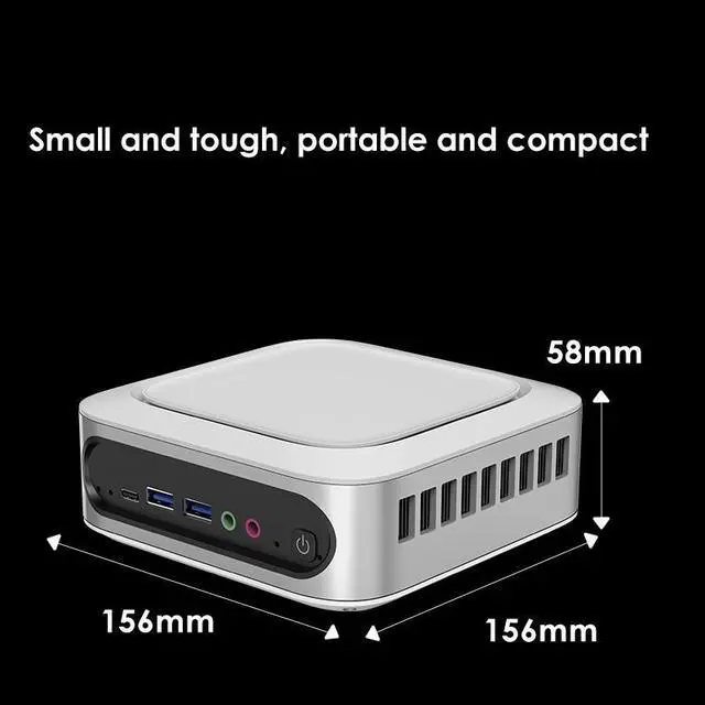 Alt view image 5 of 6 - BRENUC Mini PC C14T Intel Core i9-11900H (up to 4.9GHz), 16GB DDR4 RAM 1TB NVME SSD, Intel UHD Graphics, Windows 11 Pro, Dual 2.5G LAN 4K Triple Display WiFi 6 Bluetooth 5.2