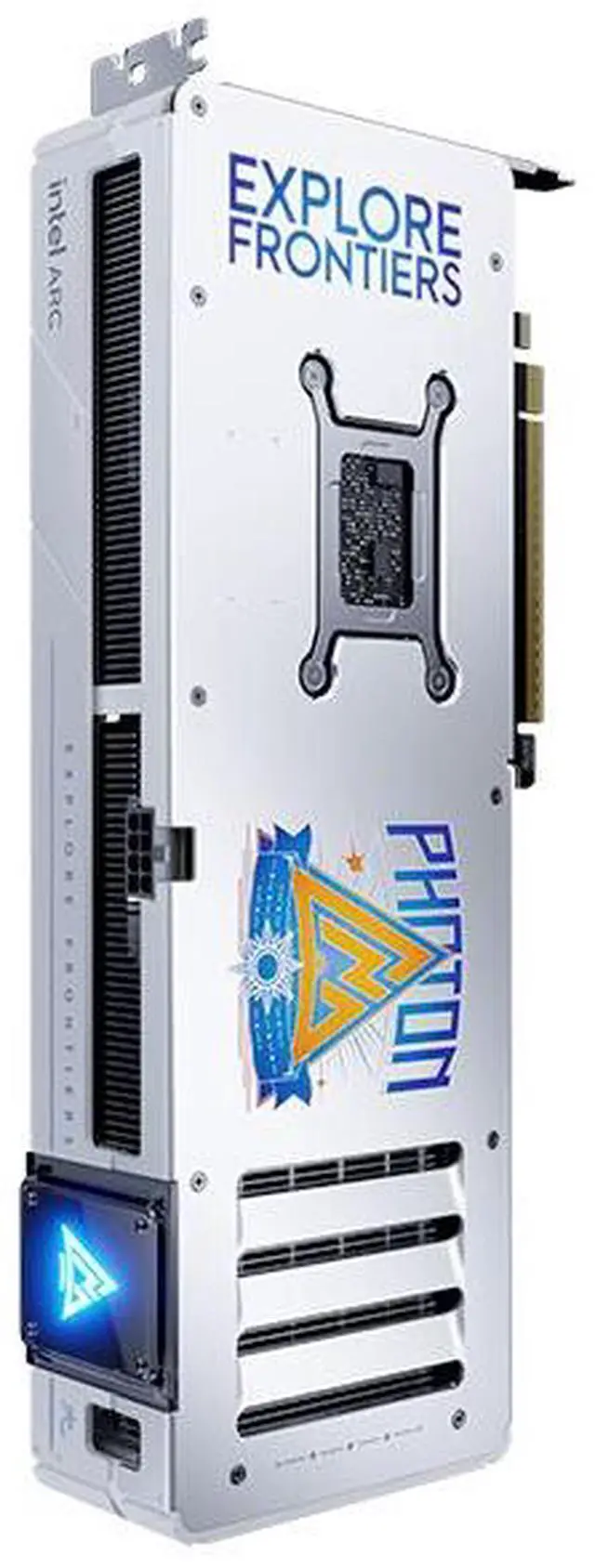 Alt view image 3 of 7 - GUNNIR Intel Arc B570 Photon 10G OC W Gaming Graphics Card (PCIe 4.0, 10GB GDDR6, HDMI 2.1, DisplayPort 2.1) White