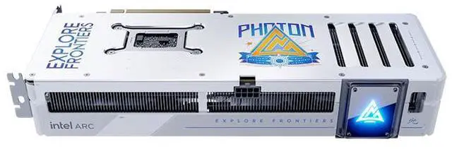 Alt view image 5 of 7 - GUNNIR Intel Arc B570 Photon 10G OC W Gaming Graphics Card (PCIe 4.0, 10GB GDDR6, HDMI 2.1, DisplayPort 2.1) White