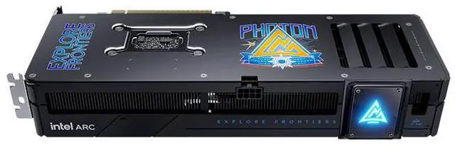 Alt view image 6 of 7 - GUNNIR Intel Arc B570 Photon 10G OC Gaming Graphics Card (PCIe 4.0, 10GB GDDR6, HDMI 2.1, DisplayPort 2.1) Black