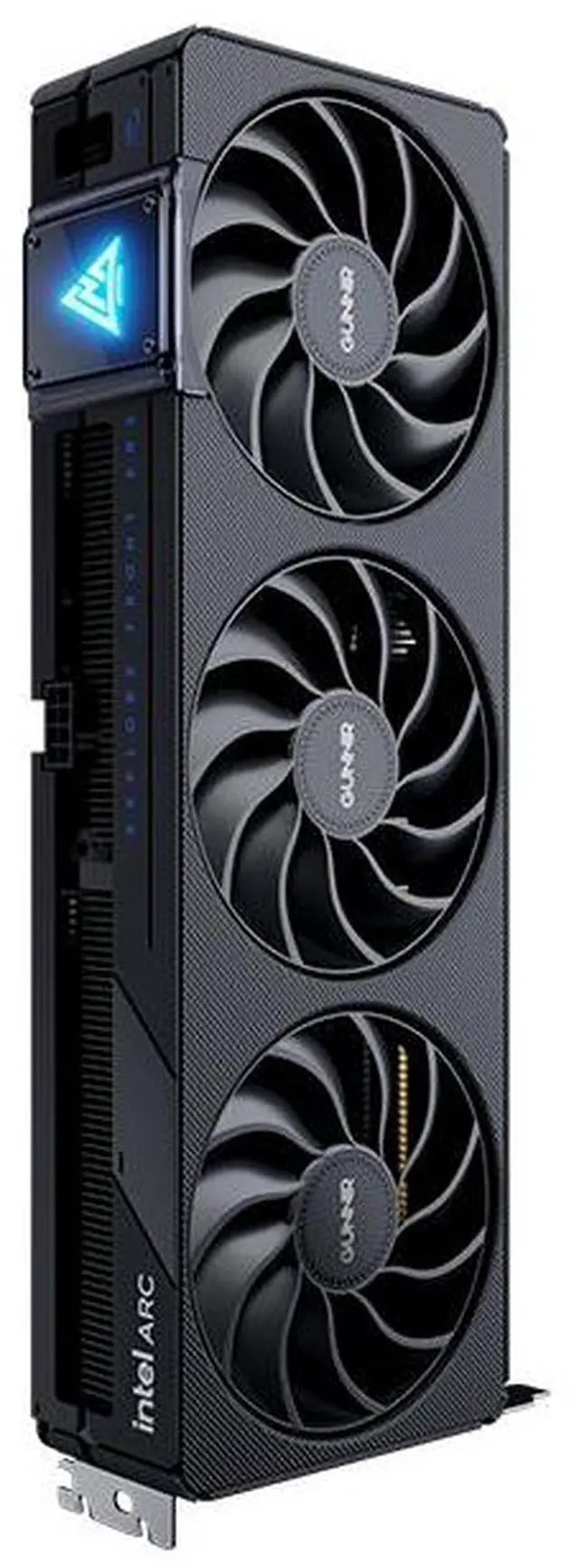Alt view image 2 of 7 - GUNNIR Intel Arc B570 Photon 10G OC Gaming Graphics Card (PCIe 4.0, 10GB GDDR6, HDMI 2.1, DisplayPort 2.1) Black