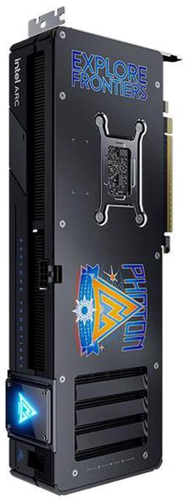 Alt view image 3 of 7 - GUNNIR Intel Arc B570 Photon 10G OC Gaming Graphics Card (PCIe 4.0, 10GB GDDR6, HDMI 2.1, DisplayPort 2.1) Black