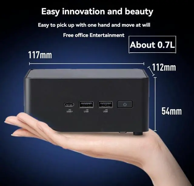 Alt view image 2 of 7 - ASUS NUC 14 Pro RNUC14RVHU700000I Core Ultra 7 155H, Intel ARC Graphics, 32GB RAM 1TB SSD, Support 8K/4K Quad Display/Wifi 6E/Bluetooth 5.3/Thunderbolt 4