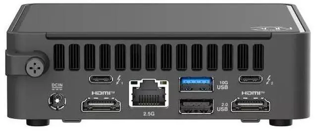 Alt view image 3 of 7 - ASUS NUC 15 Pro NUC15CRKU5, Intel Core Ultra 5 225H, Intel Arc Graphics, 32GB DDR5 RAM, 1TB SSD, Thunderbolt 4, Supports Quad 4K, Wi-Fi 7, Bluetooth 5.4