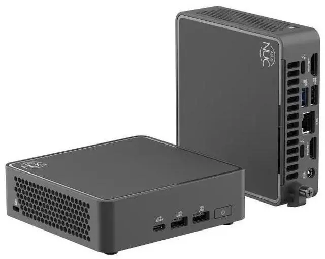 Main image of ASUS NUC 15 Pro NUC15CRKU5, Intel Core Ultra 5 225H, Intel Arc Graphics, 32GB DDR5 RAM, 1TB SSD, Thunderbolt 4, Supports Quad 4K, Wi-Fi 7, Bluetooth 5.4