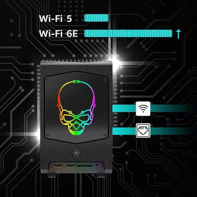 Alt view image 5 of 6 - Intel NUC 11 Extreme - Gaming PC Desktop - Intel Core i9-11900KB (8C/16T up to 4.90 GHz) - GeForce RTX 5060 TI 8G - 32GB DDR4 3200MHz - 1TB NVMe SSD - 650W 80PLUS