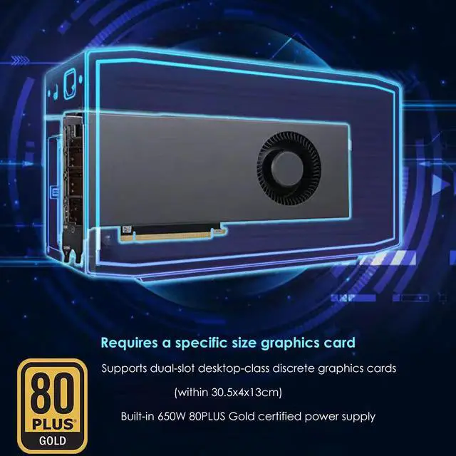 Alt view image 3 of 6 - Intel NUC 11 Extreme - Gaming PC Desktop - Intel Core i9-11900KB (8C/16T up to 4.90 GHz) - GeForce RTX 5060 TI 8G - 32GB DDR4 3200MHz - 1TB NVMe SSD - 650W 80PLUS