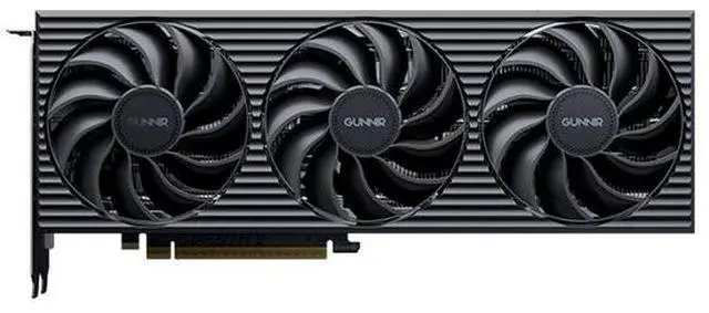 Alt view image 2 of 7 - GUNNIR Intel Arc B570 Tri 10G OC 2600MHz Gaming Graphics Card (PCIe 4.0, 10GB GDDR6, HDMI 2.1, DisplayPort 2.1) Black