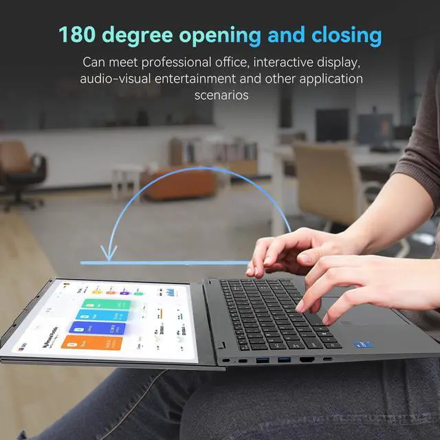 Alt view image 5 of 7 - BRENUC Gaming Laptop Intel Core i5-1240P 3.3-4.4GHz, 15.6" IPS Display,16GB RAM 512GB NVMe SSD Laptop Computer Windows 11 Pro, Metal Case