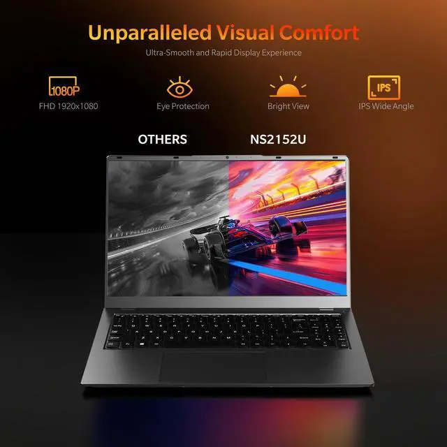 Alt view image 4 of 6 - BRENUC 15.6" Gaming Laptop AMD Ryzen 7 6800H 3.2-4.7GHz, 32GB DDR5 RAM(Dual Channel SODlMMx2), 1TB M.2 NVMe SSD, Windows 11 Pro Laptop Computer, Metal Case
