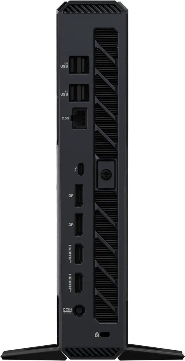 Alt view image 2 of 7 - ASUS ROG NUC (2025) Gaming Mini PC, Intel Core Ultra 7 255HX CPU, NVIDIA GeForce RTX 5060 Mobile GPU, 32GB DDR5 RAM, 1TB NVMe SSD, Thunderbolt 4, Triple-fan cooling, ARGB lighting