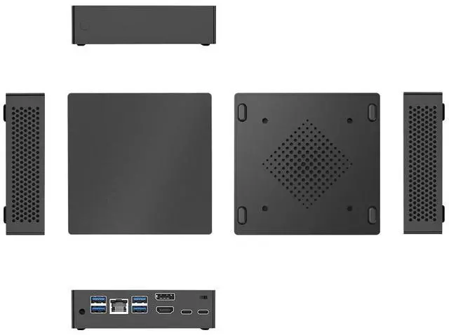 Alt view image 7 of 7 - BRENUC Mini PC C06 Intel Core i5-1334U (up to 4.6GHz), Intel Iris Xe Graphics,  4 x USB3.2 WiFi 6 Bluetooth 5.2 Barebone