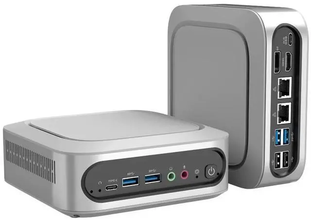 Main image of BRENUC Mini PC C14T Intel Core i9-11900H (up to 4.9GHz),  Intel UHD Graphics, Dual 2.5G LAN 4K Triple Display WiFi 6 Bluetooth 5.2 Barebone
