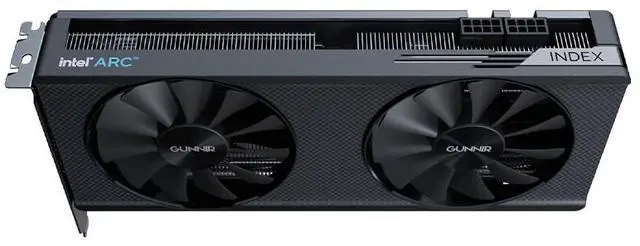Alt view image 3 of 5 - GUNNIR Intel Arc A580 Index 8GB GDDR6 ATX Gaming Graphics Card (PCIe 4.0, 8GB GDDR6, XeSS, HDMI 2.0*1, DisplayPort 2.0*3)
