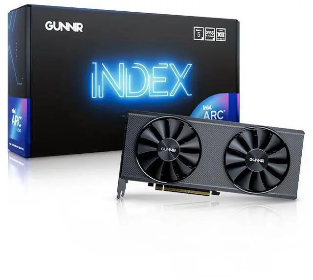 Alt view image 5 of 5 - GUNNIR Intel Arc A580 Index 8GB GDDR6 ATX Gaming Graphics Card (PCIe 4.0, 8GB GDDR6, XeSS, HDMI 2.0*1, DisplayPort 2.0*3)