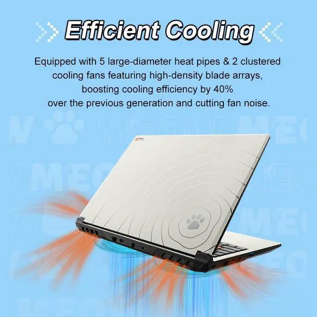 Alt view image 7 of 7 - COLORFIRE MEOW R16 Pro Gaming Laptop - 16" QHD 180Hz - AMD Ryzen 7 8745HX - GeForce RTX 5060 Laptop GPU - 32GB DDR5 RAM - 1TB Nvme SSD