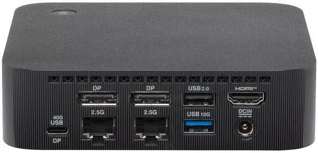 Alt view image 2 of 6 - ASUS ExpertCenter PN54 Barebone Mini PC with AMD Ryzen AI 7 350 Processor, DDR5 RAM, Dual Storage Design, WiFi 7 & BT 5.4, Voice Command, Toolless Chassis Access, USB-C, Hardware TPM, & VESA Mount