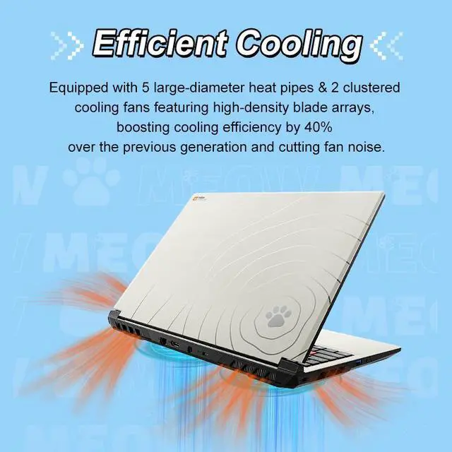 Alt view image 4 of 7 - Colorfire MEOW R16 Pro Gaming Laptop | NVIDIA GeForce RTX 5070 8GB | AMD Ryzen 7 8745HX | 32GB DDR5 RAM | 1TB NVMe SSD | 16-inch 2.5K 180Hz IPS Display | Gaming and Content Creation