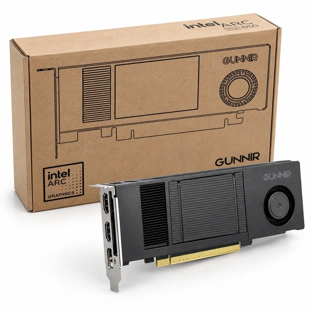 GUNNIR Intel Arc Pro B50 16G Low Profile Graphics Card, Single