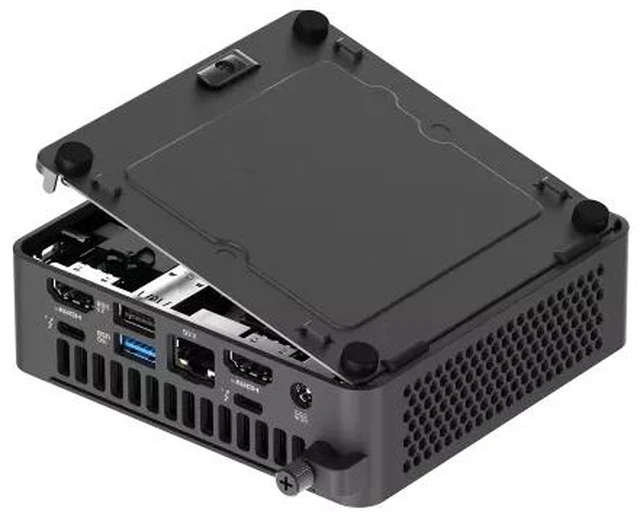 Alt view image 5 of 7 - ASUS NUC 15 Pro NUC15CRKI3, Intel Core 3 100U, Intel Graphics, Dual DDR5-5600 RAM slot, Dual Storage Design, Thunderbolt 4, Supports Quad 4K, Wi-Fi 7, Bluetooth 5.4