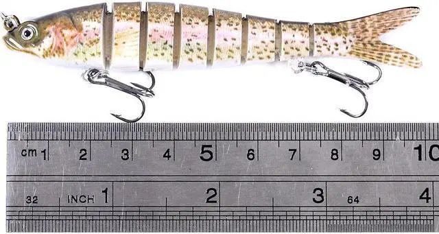 Alt view image 5 of 7 - 10pcs 10cm 11.4g Sinking Wobblers 8 Segments Fishing Lures Multi Jointed Swimbait Hard Bait Fishing Tackle For Bass Isca Crankbait