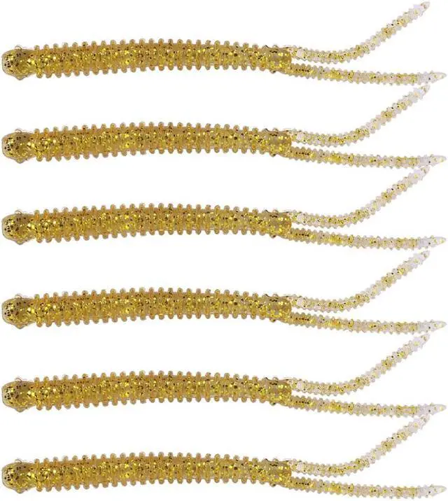 Alt view image 4 of 5 - 24pcs Fishing Soft Worm Lures set Fishing Bait Soft Sinking Lure Pesca Silicone Fishing Tackle,4.72in (12CM)-3.2G