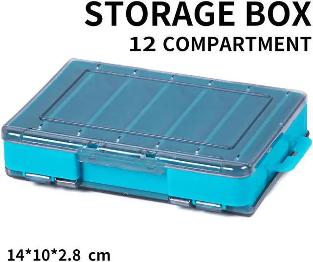 Main image of Double-sided Multi-functional Lure Box, Fishing Gear Accessories 5.51in (14cm)x3.94in (10cm)x1.1in (2.8cm)
