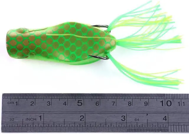 Alt view image 4 of 6 - 10pc Frog Fishing Lure, Sillicon Bait, Fake Lure For Snakehead Bass Pike Bait, Fishing Gear 7cm/2.75in 14g