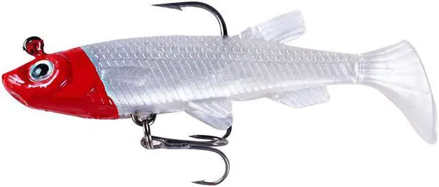 Alt view image 4 of 7 - 12pcs pesca Jigging Hooks Wobblers Silicone Soft Bait 8cm 12g T Tail Swimbait Artificial Rubber Bait Pike for Bass Carp Fishing Lures