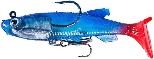Alt view image 5 of 7 - 12pcs pesca Jigging Hooks Wobblers Silicone Soft Bait 8cm 12g T Tail Swimbait Artificial Rubber Bait Pike for Bass Carp Fishing Lures
