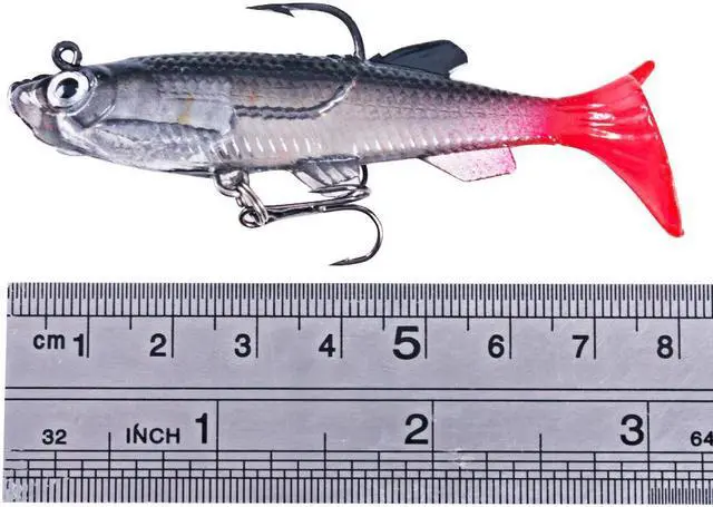 Alt view image 6 of 7 - 12pcs pesca Jigging Hooks Wobblers Silicone Soft Bait 8cm 12g T Tail Swimbait Artificial Rubber Bait Pike for Bass Carp Fishing Lures