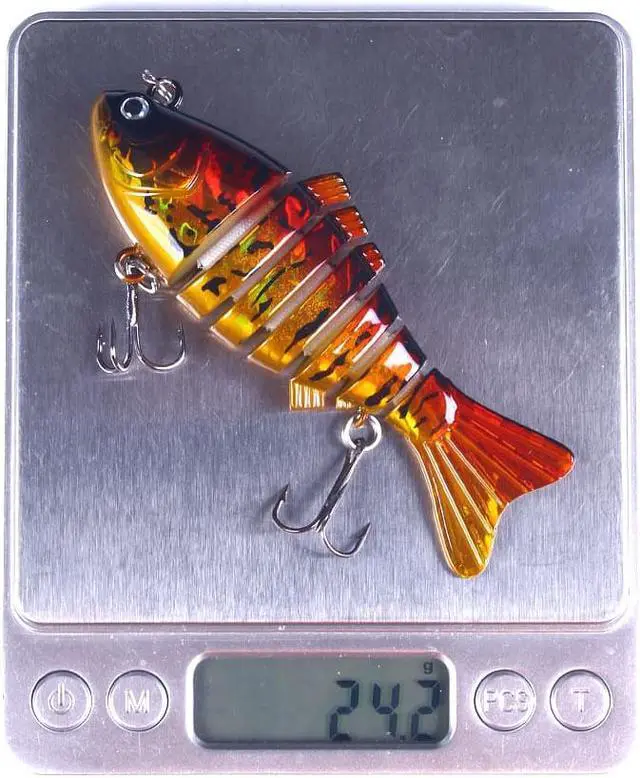 Alt view image 5 of 6 - 6pcs Sinking Wobblers 7Segments Fishing Lures Multi Jointed Swimbait Hard Bait Fishing Tackle For Bass Isca Crankbait