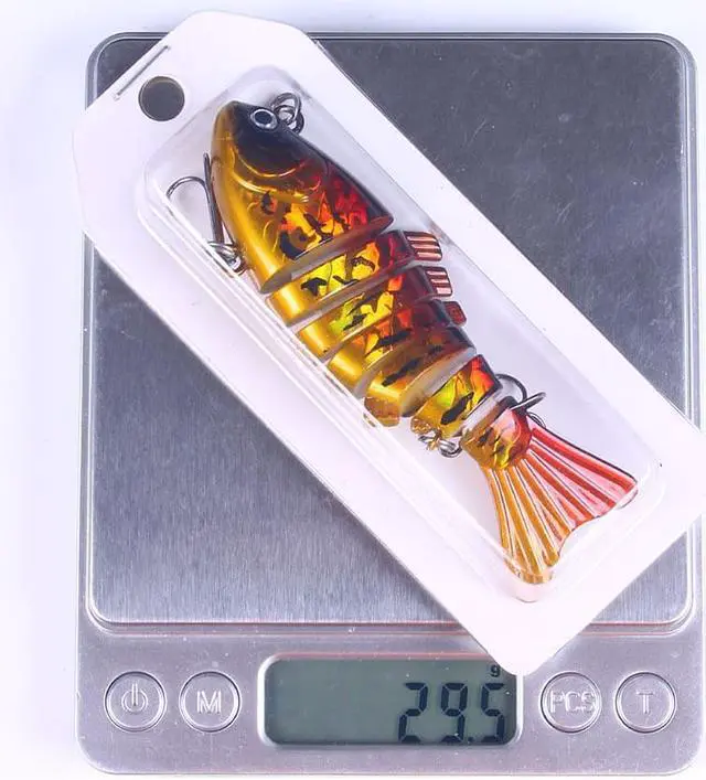 Alt view image 6 of 6 - 6pcs Sinking Wobblers 7Segments Fishing Lures Multi Jointed Swimbait Hard Bait Fishing Tackle For Bass Isca Crankbait